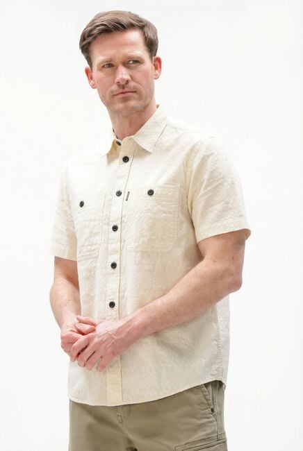 Beige PME LEGEND Casual overhemd COOPER BARRY JACQUARD - large