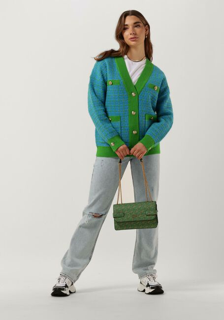 Groene Y.A.S. Vest YASLIVIA LS KNIT CARDIGAN - large