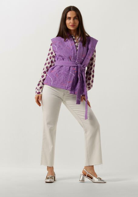 Ecru POM AMSTERDAM Blouses MILA FLOWER ECRU BLOUSE - large