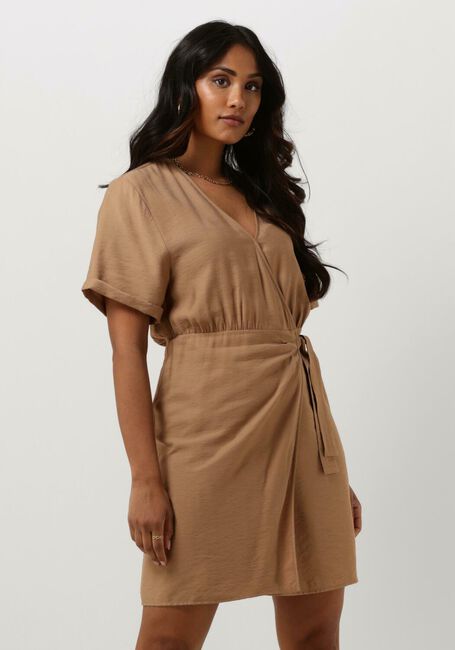 Bruine ANOTHER LABEL Mini jurk CIEL DRESS S/S - large