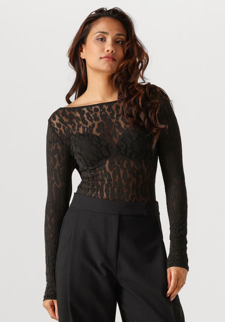 Zwarte WOLFORD Top LEO STRING BODY - large