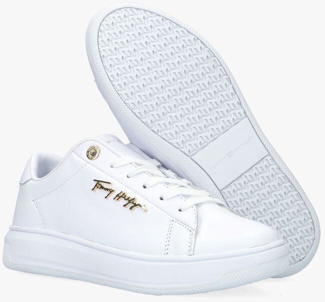 Witte TOMMY HILFIGER Lage sneakers SIGNATURE - large