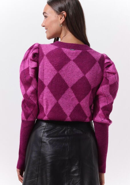 Roze LIU JO Trui MAGLIA CHIUSA M/L JACQUARD GEOMETRIC - large