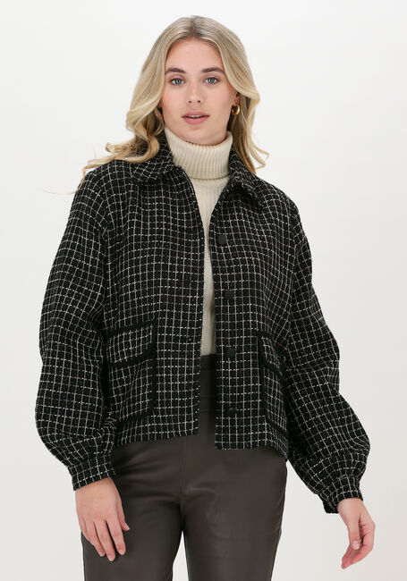Zwarte MOS MOSH Jack SAGIE SHINY CHECK JACKET - large