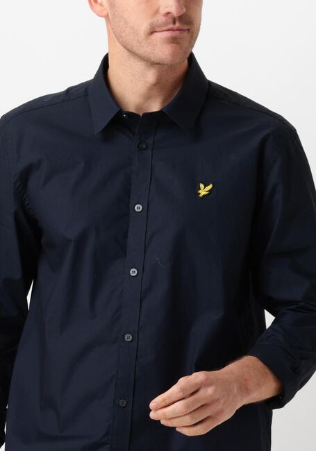 Donkerblauwe LYLE & SCOTT Casual overhemd LONG SLEEVE POPLIN - large