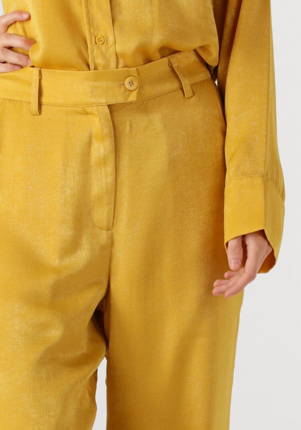 AMAYA AMSTERDAM Dames Broeken Bellini Pants Geel