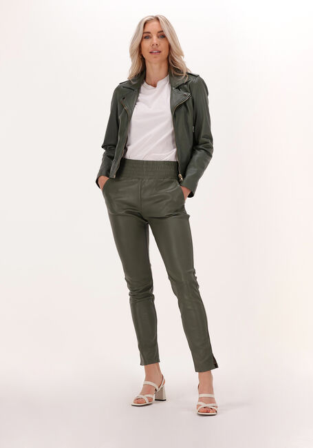 Groene IBANA Leren jas BRUNA - large