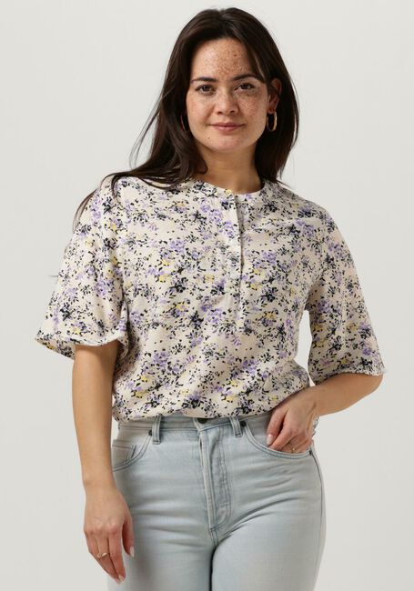 geloof Gestreept Verzamelen Lila MINIMUM Blouse SIGNELINE | Omoda