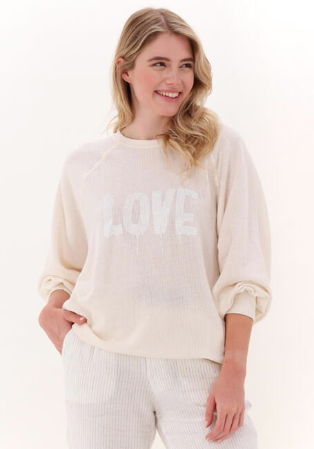 Ecru 10DAYS Sweater SQUARE MESH SWEATER - large