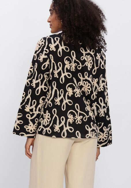 Zwarte OBJECT Blouses OBJROYA L/S LO SHIRT - large