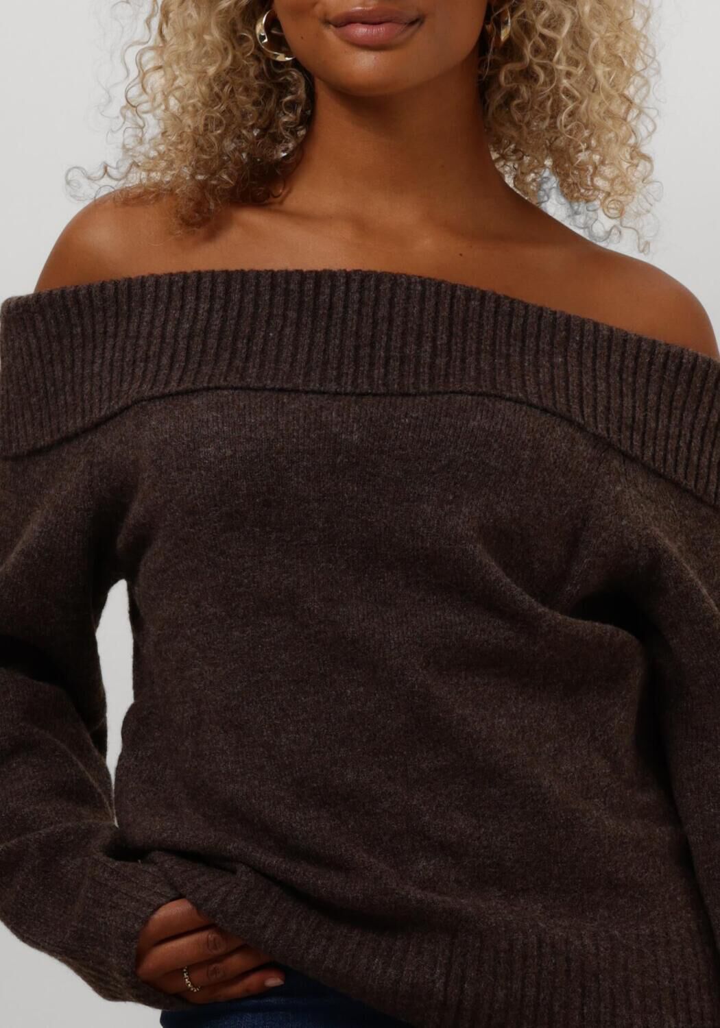 NEO NOIR Dames Truien & Vesten Jane Knit Blouse Bruin