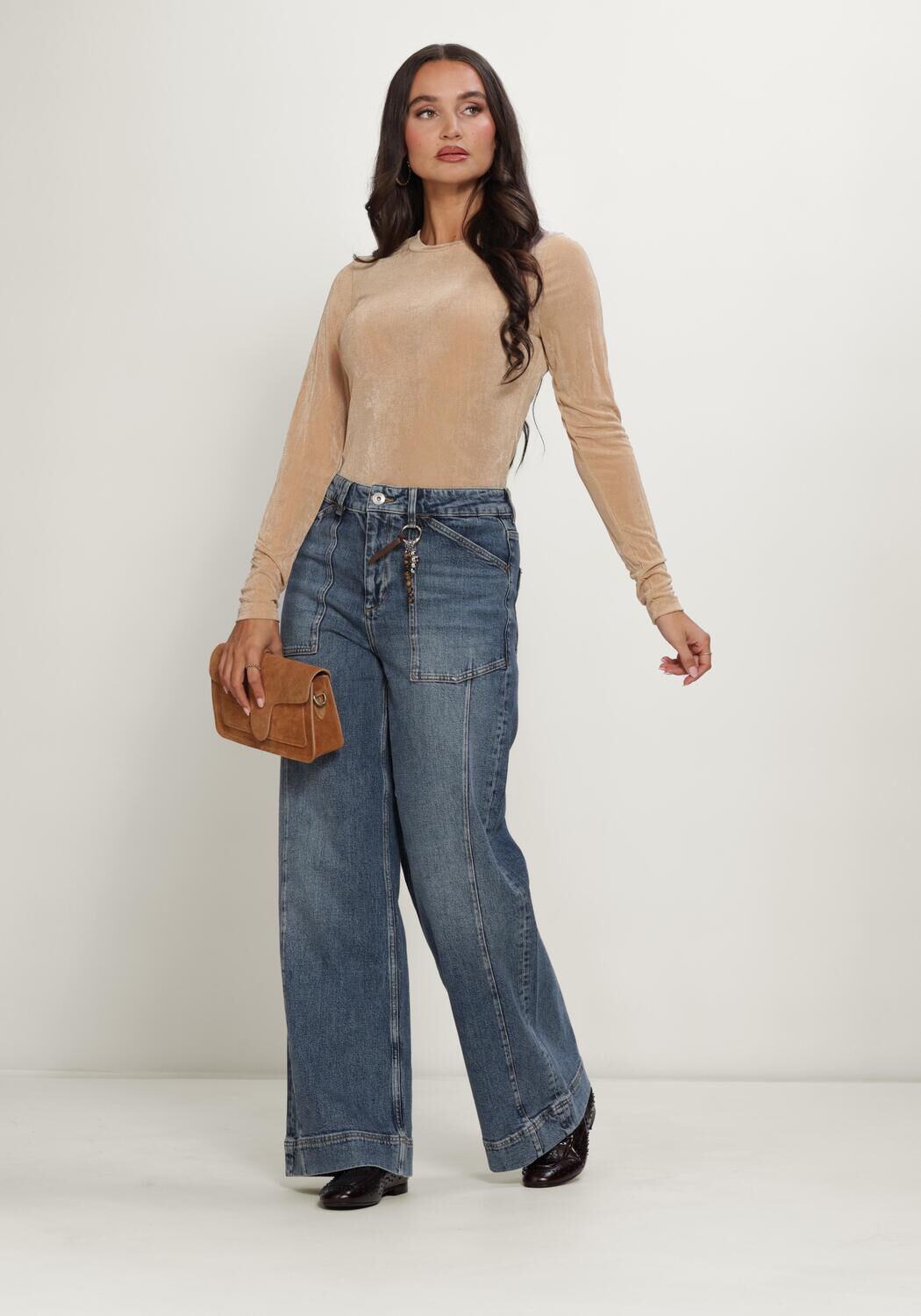 MOS MOSH Dames Jeans Mmcolette Galleon Jeans Blauw