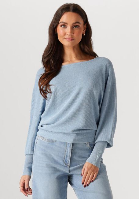 Blauwe NUKUS Trui BATWING PULLOVER LUREX - large