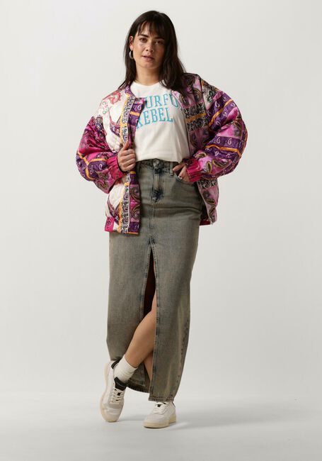 Witte COLOURFUL REBEL T-shirt CR PATCH BOXY TEE - large