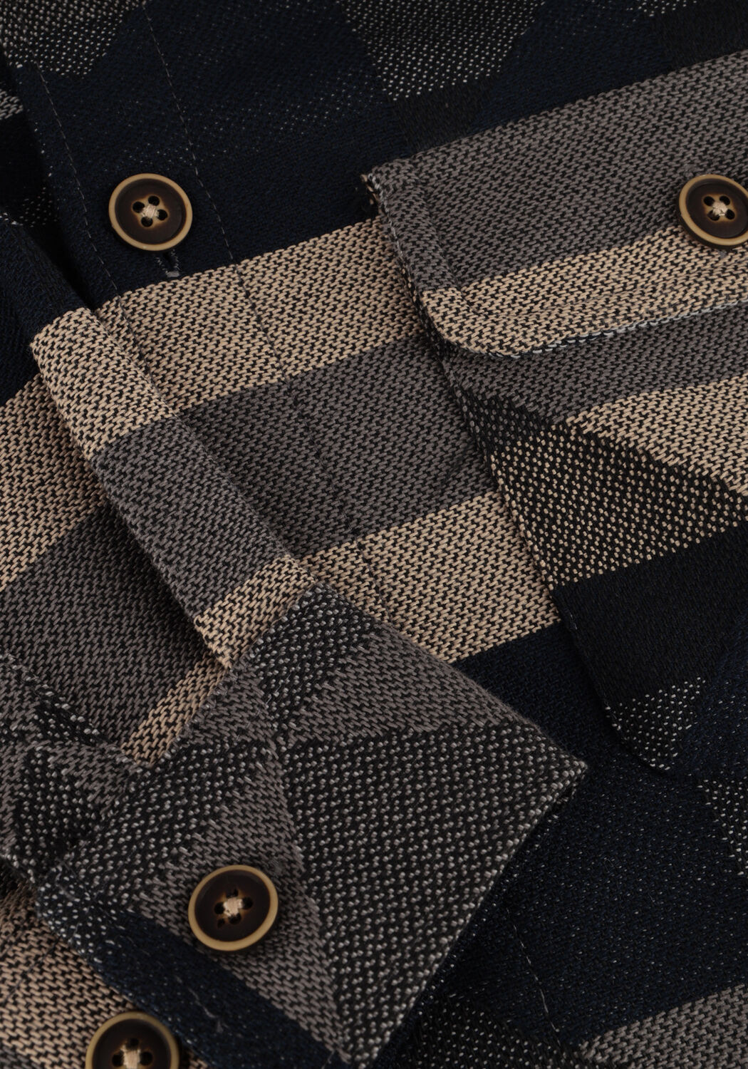 Blauwe ANERKJENDT Overshirt AKOSCAR BIG SIZE INKA - large