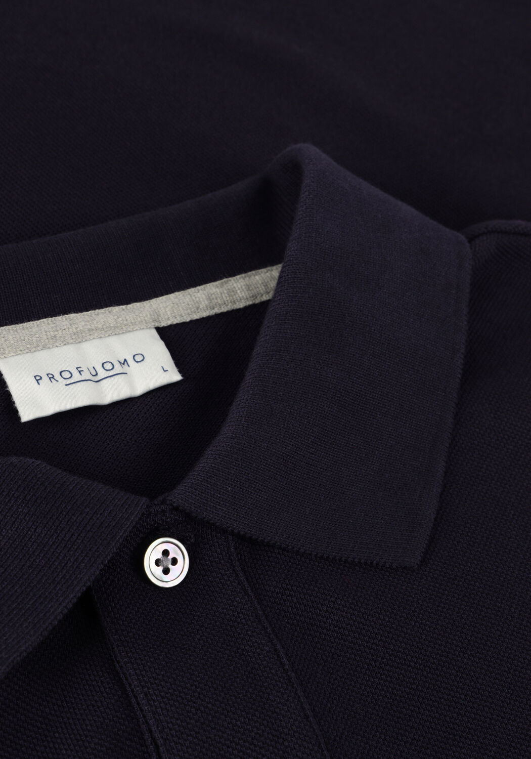 Donkerblauwe PROFUOMO Polo POLO SHORT SLEEVE - large
