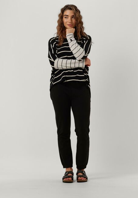 Zwarte 10DAYS Pantalon THE CROPPED JOGGER - large