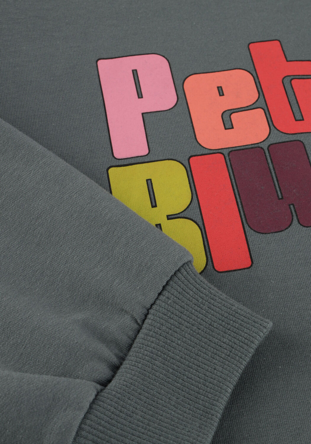 Donkergrijze PETIT BLUSH Sweater JUNE RUFFLE SWEATER - large