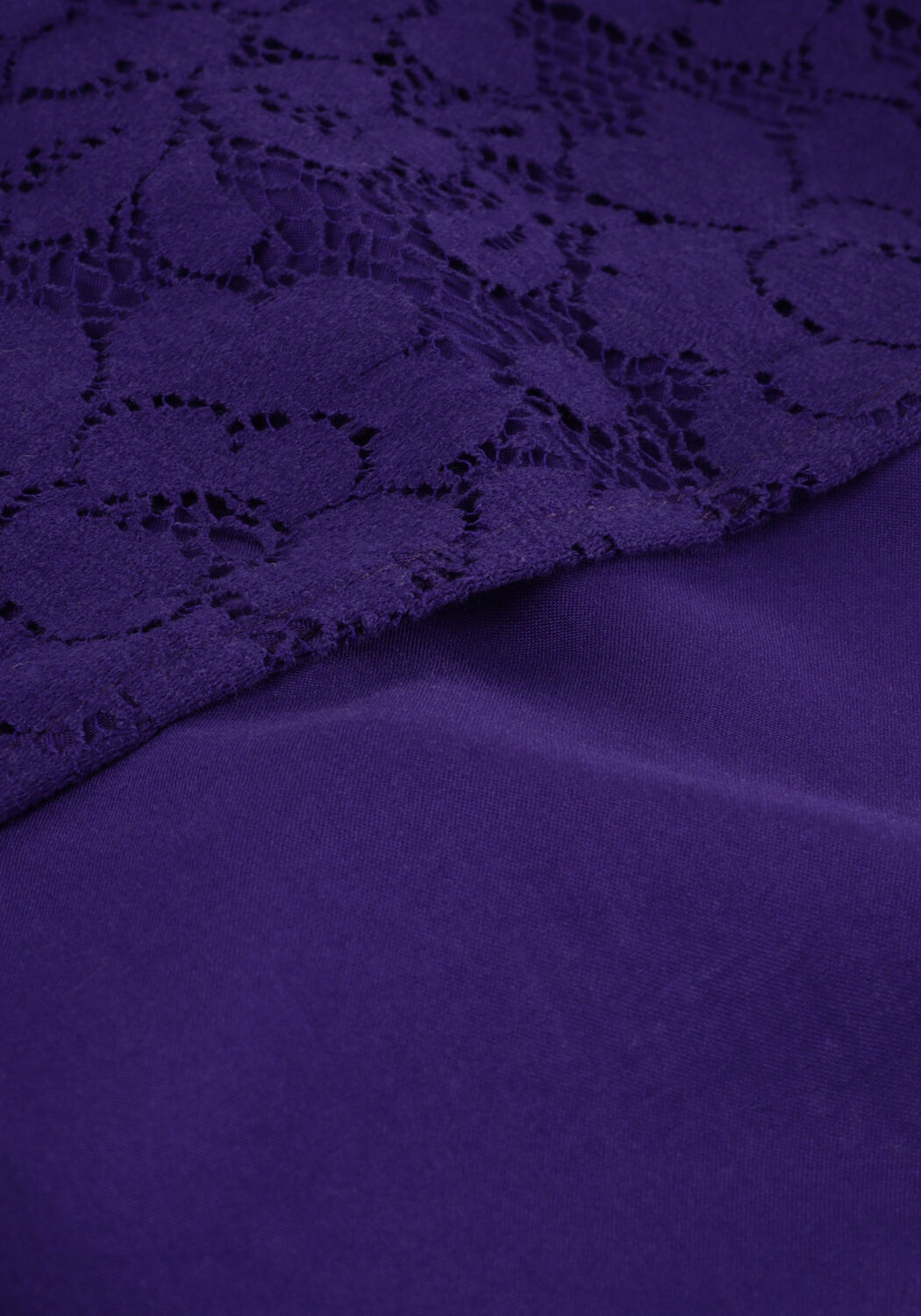 Paarse JANSEN AMSTERDAM Blouses LC199 BLOUSE LACE LONG SLEEVES - large