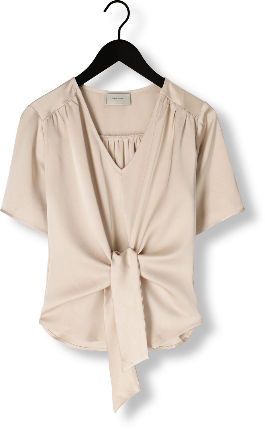 NEO NOIR Dames Blouses Casadia Heavy Sateen Blouse Beige