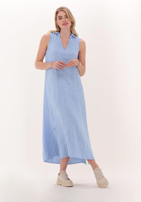 Lichtblauwe PENN & INK Midi jurk S22W455LTD - large