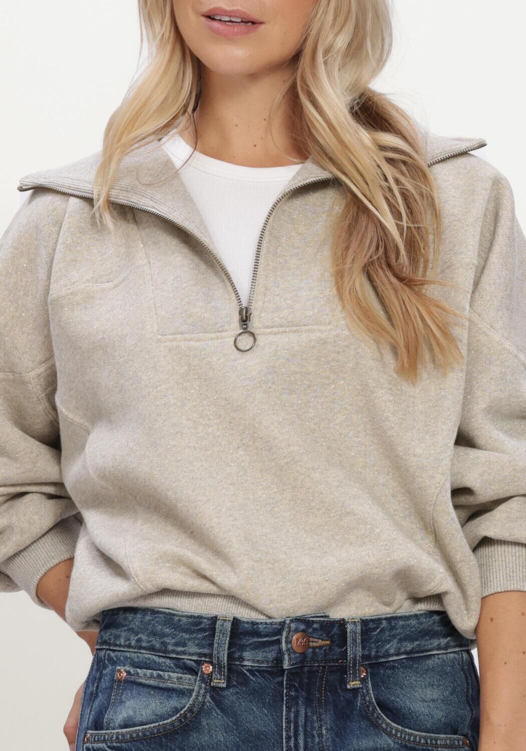 Zand BY-BAR Trui ROOS SPARKLE SWEATER - large