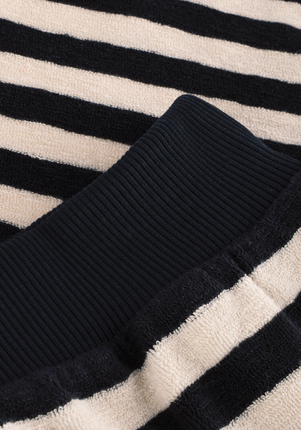 Zwarte BY-BAR Top NEVA SLUB STRIPE TOP - large