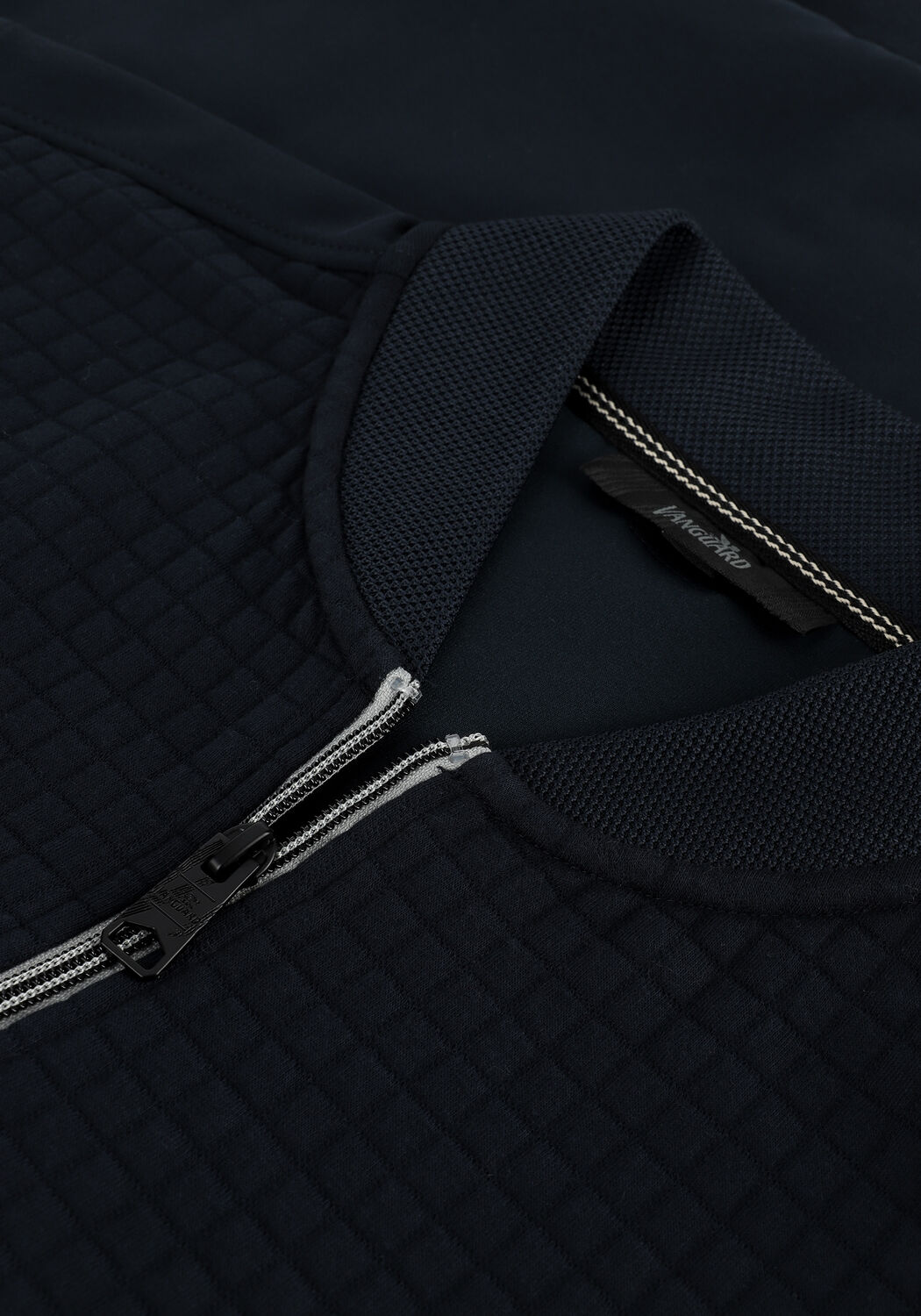Donkerblauwe VANGUARD Jack ZIP JACKET MIXED MATERIAL - large