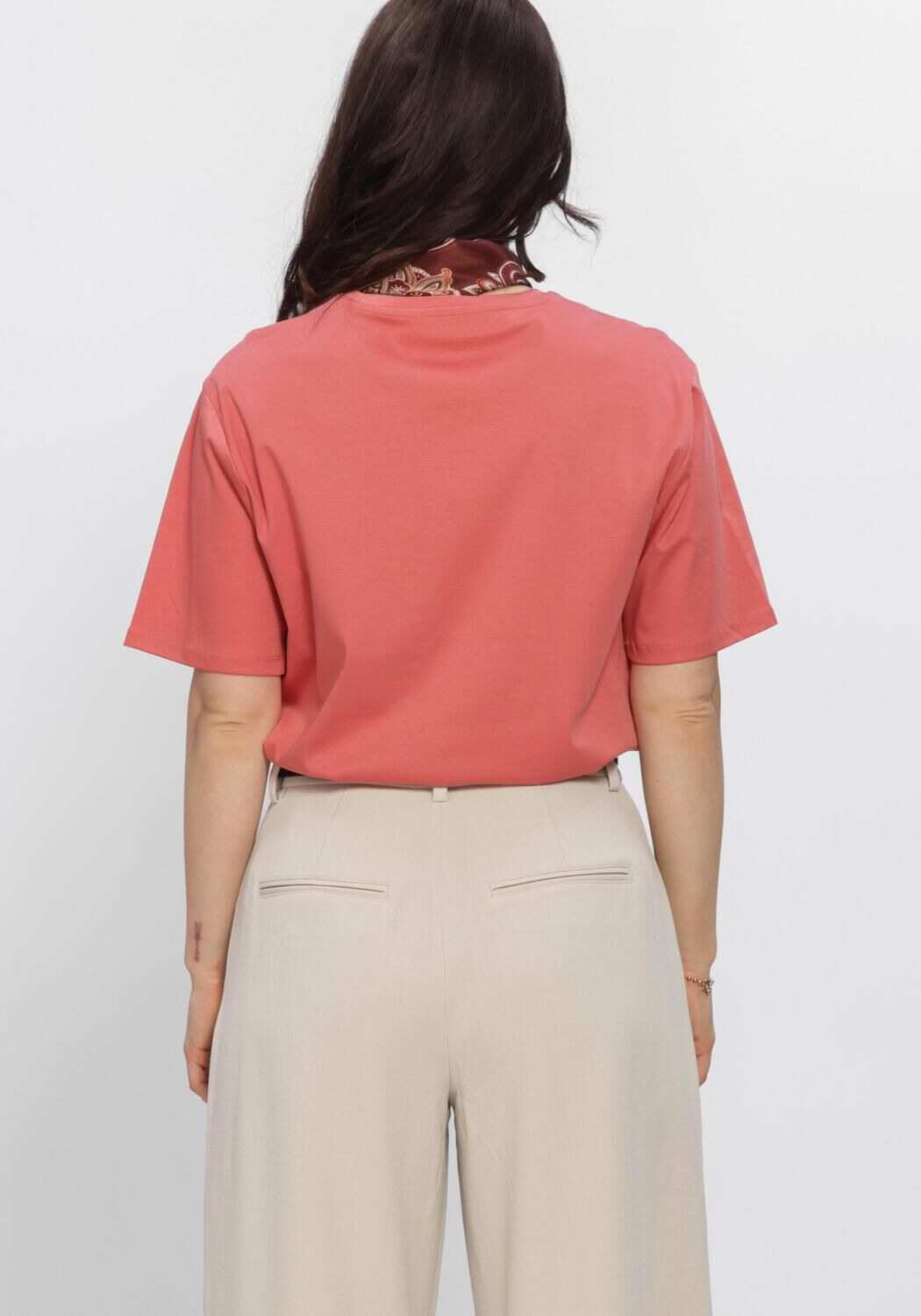 Roze MSCH COPENHAGEN T-shirt MSCHMELEA ICON TEE - large