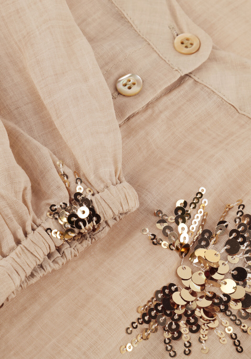 Beige NUKUS Blouses LYNN BLOUSE PAILLET - large