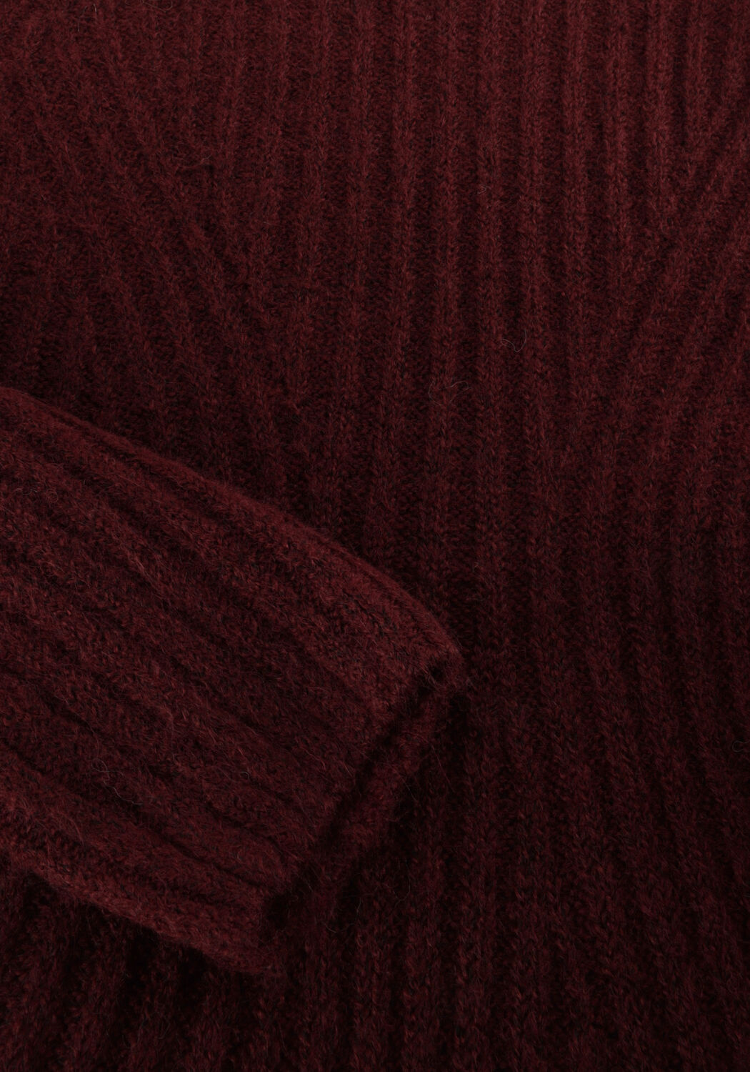 Bordeaux Y.A.S. Mini jurk YASDOLLY LS KNIT DRESS - large