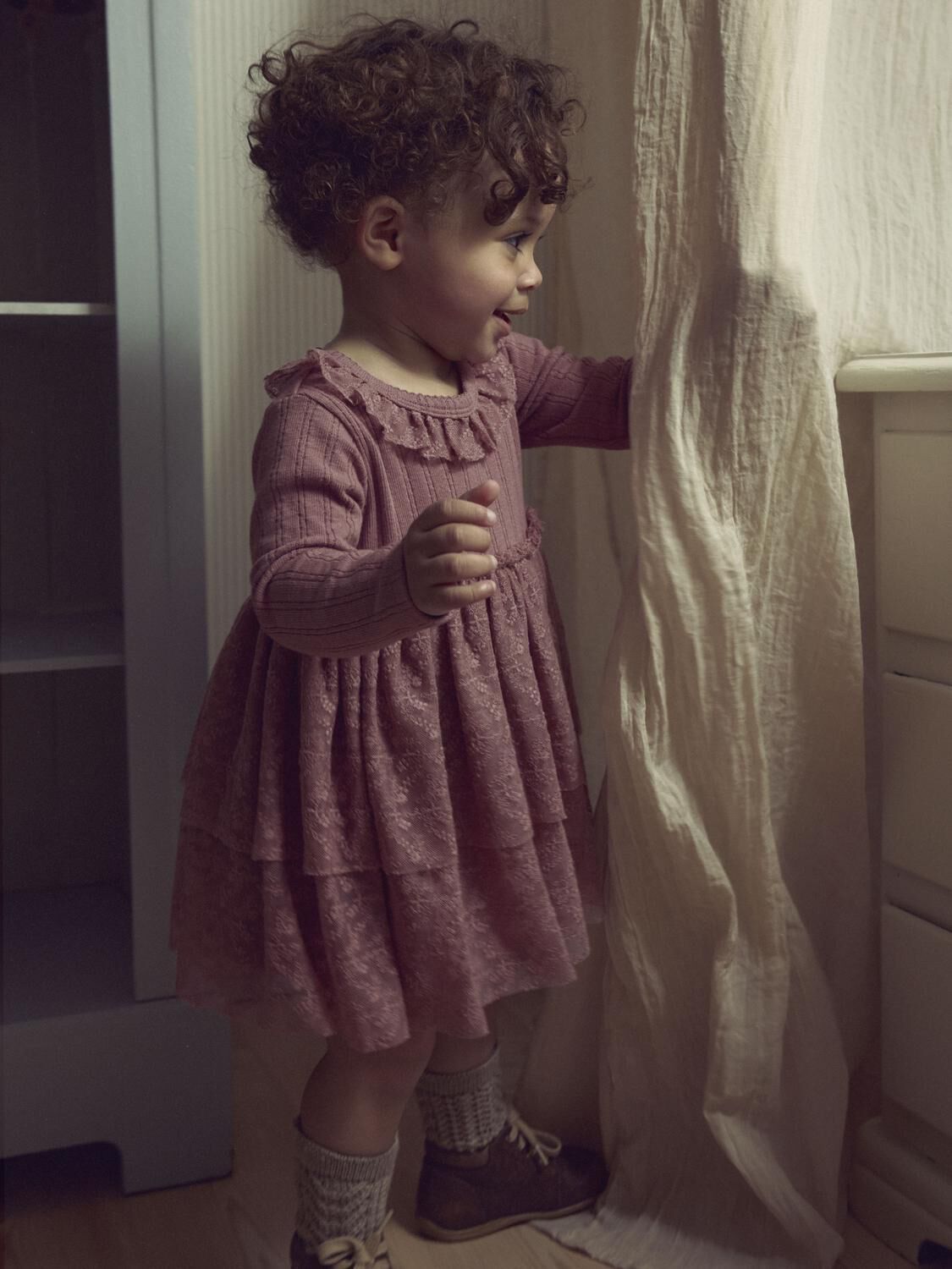 Roze LIL' ATELIER Mini jurk NBFROBELLE LS BODY DRESS LIL - large