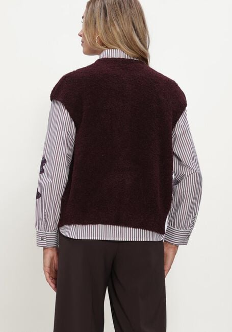 Bordeaux STUDIO AR Truien/vesten IDONY BOUCLE KNIT - large