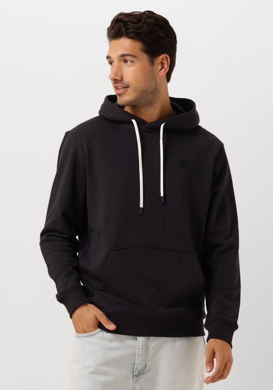 Scotch & Soda Logo Hoodie Upgrade Modern Comfort Black Heren
