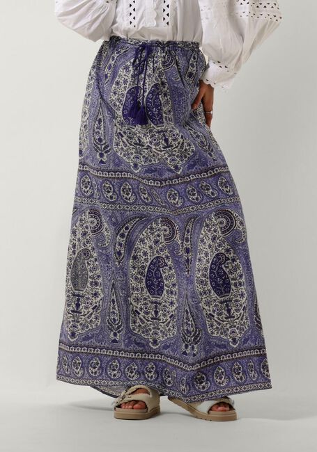 Blauwe ANTIK BATIK Maxirok TAJAR SKIRT - large