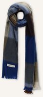 Blauwe ALPACA LOCA Sjaal SCARF BLOCKED Blauwe ALPACA LOCA Sjaal SCARF BLOCKED - medium