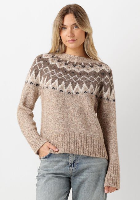 Bruine MOS MOSH Trui SIDSEL WARM KNIT - large