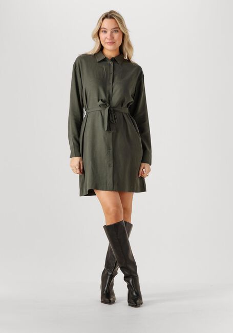 Olijf ANOTHER LABEL Mini jurk JONI DRESS L/S - large