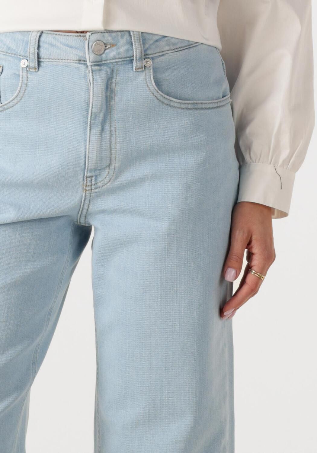 ANOTHER LABEL Dames Jeans Moore Denim Lichtblauw
