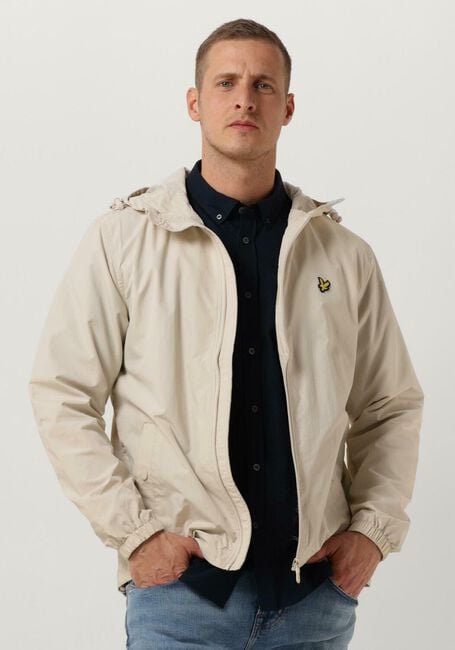 Beige LYLE & SCOTT Jack ZIP THROUGH HOODED JACKET - large