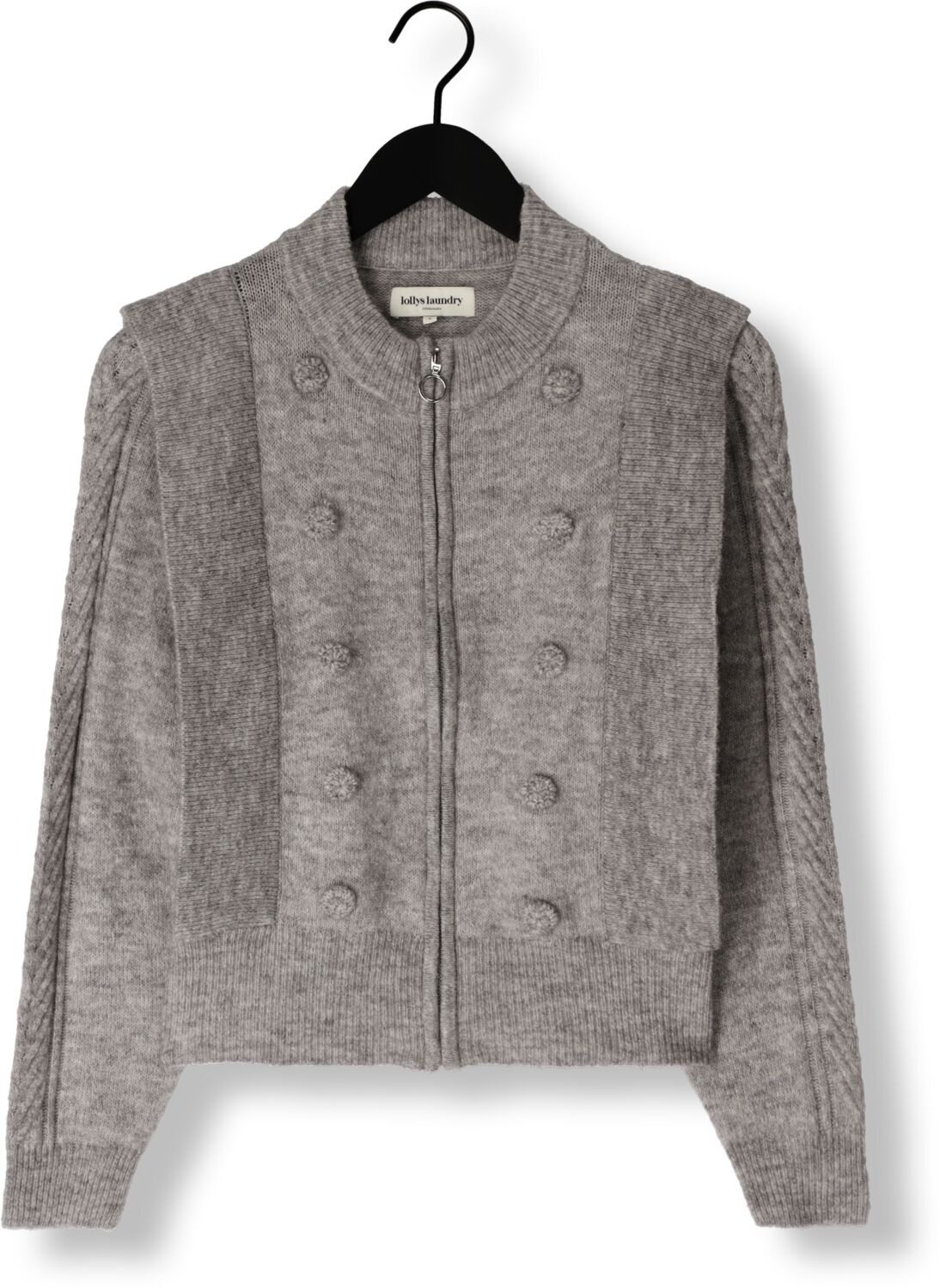 LOLLYS LAUNDRY Dames Truien & Vesten Noviall Cardigan Ls Grijs