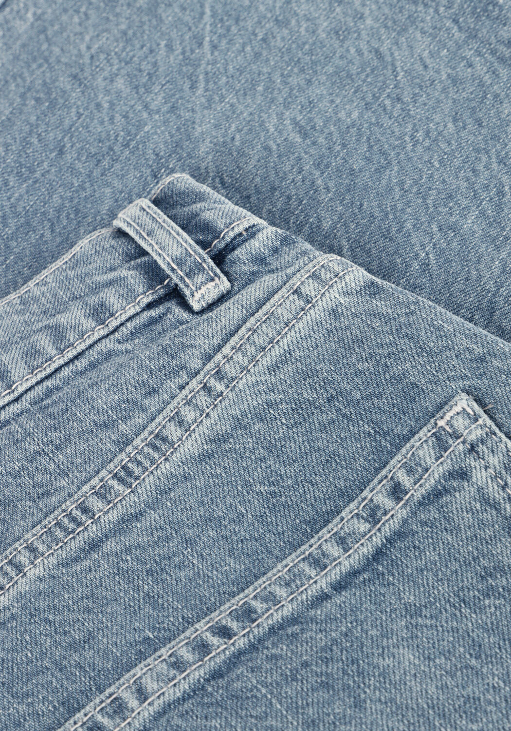 Blauwe MSCH COPENHAGEN Shorts MSCHELIDA ADA DENIM SHORTS - large