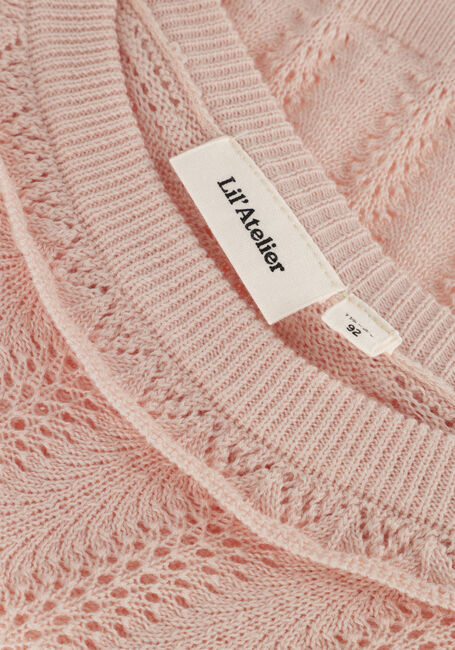 Lichtroze LIL' ATELIER Trui NMFFARIA SS LOOSE KNIT LIL - large