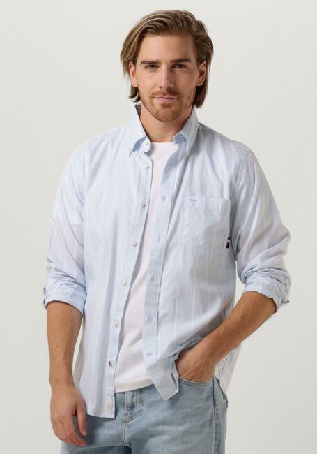 Blauwe TOMMY HILFIGER Casual overhemd OXFORD STRIPE RF SHIRT - large