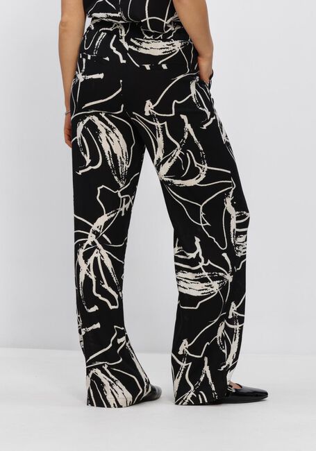 Zwarte OBJECT Wijde broek OBJSANNE ALINE WIDE PANT - large