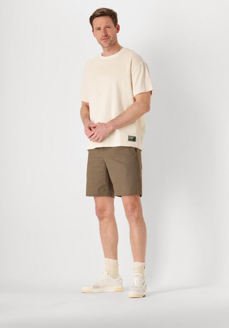 Gebroken wit ANERKJENDT T-shirt AKVILLADS CORDUROY S/S TEE - large