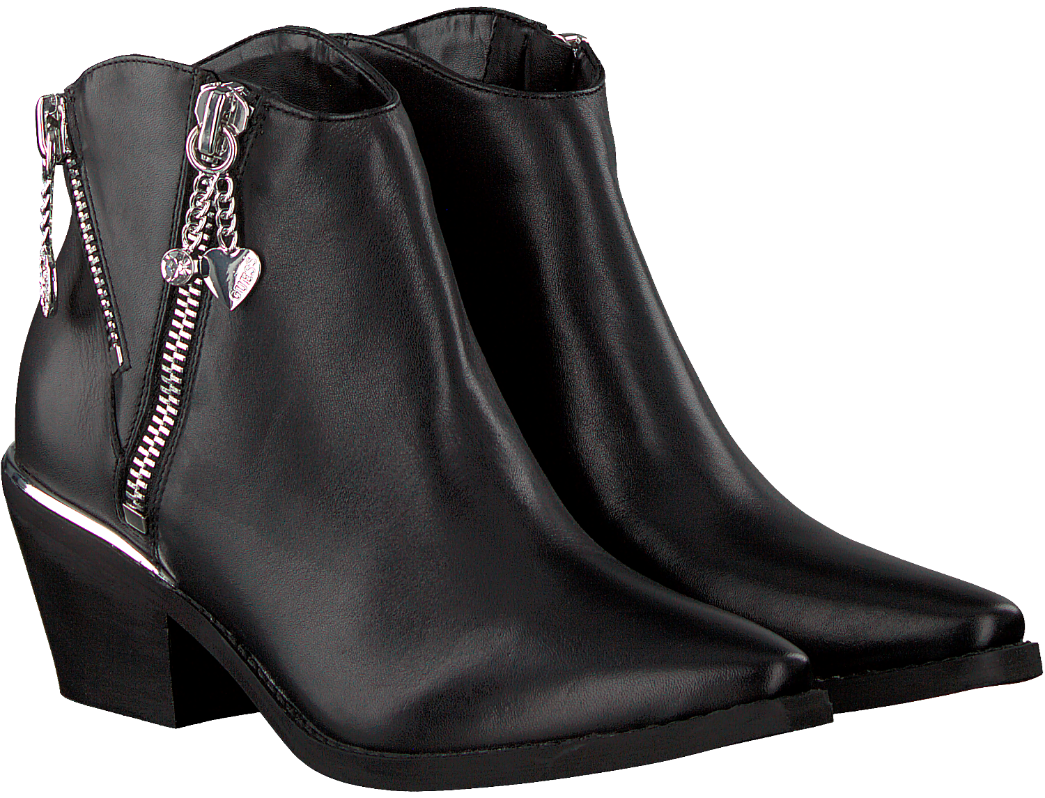 Zwarte GUESS Enkellaarsjes NEDIVASTIVALETTO | Omoda Zwarte GUESS Enkellaarsjes BYRNE | Omoda