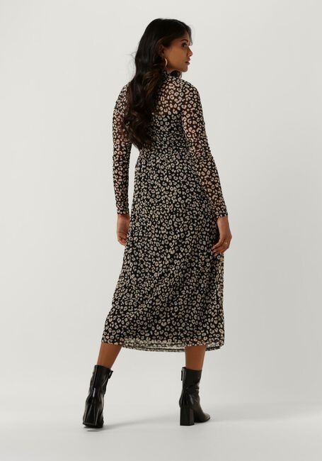 Zwarte OBJECT Midi jurk MARIANN L/S DRESS - large