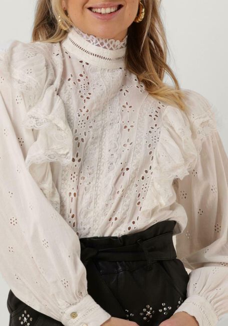 Witte Y.A.S. Blouses YASMOTANA LS HIGH NECK TOP S - large