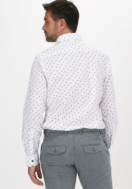 Witte VANGUARD Casual overhemd LONG SLEEVE SHIRT PRINT ON FIN - large